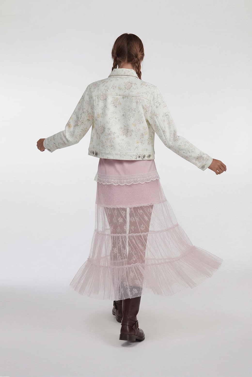 🍰 Capas Rosas Falda - Imagen 5