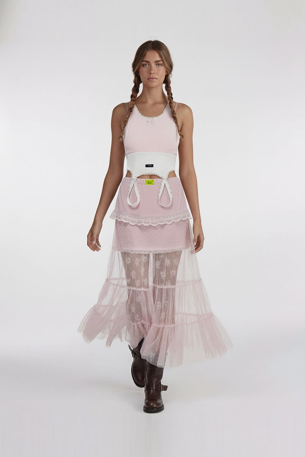 🍰 Capas Rosas Falda - Imagen 3